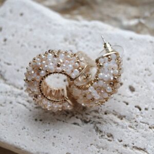 Golden Blush Hoops